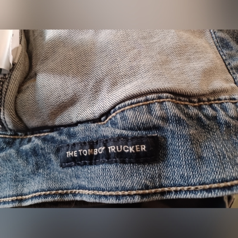 Lucky Brand Tomboy Trucker Blue Denim Jean Jacket - Picture 15 of 16